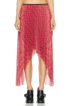 Burberry Woman Maxi Skirt Red Size 8 Polyester In Pink