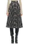 BURBERRY PLEATED MIDI SKIRT