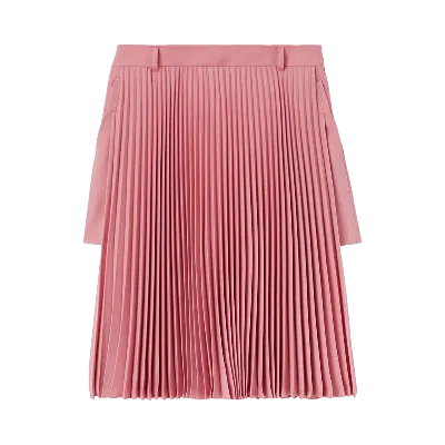 Pre-owned Burberry Pleated Panel Grain De Poudre Shorts 'rosy Pink'