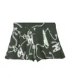 Burberry Pleated Printed Shorts In Green
