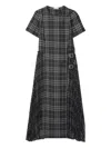 Burberry Midikleid Mit Falten In Multi