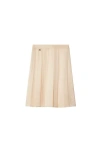 Burberry Pleated Skirt In Pelican