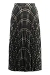 Burberry Women Pleated Wool-blend Skirt