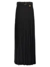 Burberry Crepe Jersey Maxi Skirt Skirts Black In Black