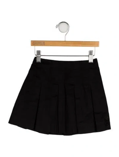 Pre-owned Burberry Babies' Pleated Skirt In Black