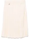 Burberry Pleated Skirt In Neutrals