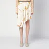 Burberry Woman Midi Skirt Ivory Size 6 Polyester In Metal
