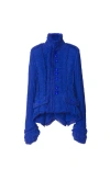 Burberry Pleated Tailored Jacket In Knight