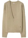 Burberry Men Cappuccino Wool Blend Sweater In Neutrals