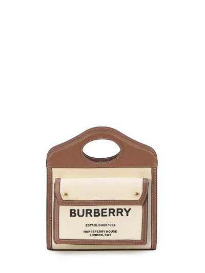 Burberry Pocket Mini Bag In Cream