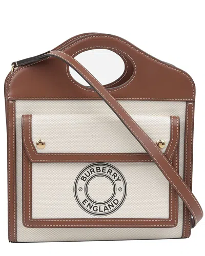 Pre-owned Burberry Pocket Mini Tote Shoulder Bag (authentic Pre-loved)