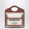 BURBERRY BURBERRY POCKET TOTE BAG IN CANVAS AND LEATHER