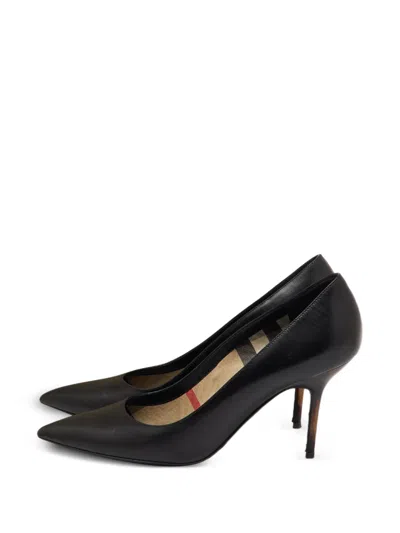 Pre-owned Burberry Pointed Toe Pumps In Black
