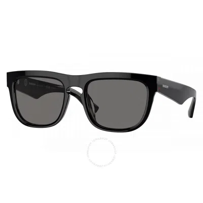 Burberry Men's Polarized Sunglasses, Be4431u In Top Black On Vintage Check