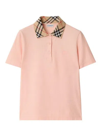 Burberry Check Collar Polo Shirt