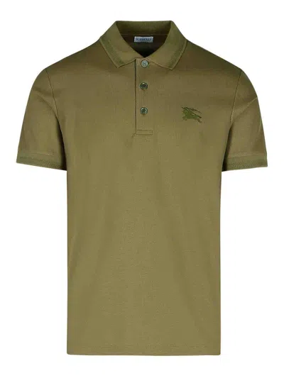 Burberry Eddie Green Cotton Polo Shirt