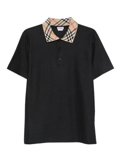 Burberry Polo - Azul Oscuro In Black
