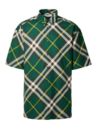 Burberry Polo Check In Green