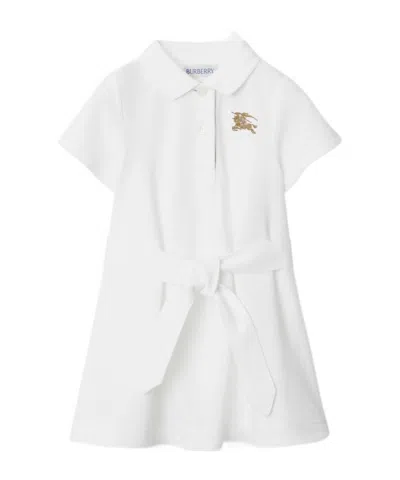 Burberry Polo Dress In White