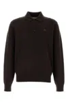 Burberry Equestrian Knight Embroidery Long-sleeve Polo Shirt In Green