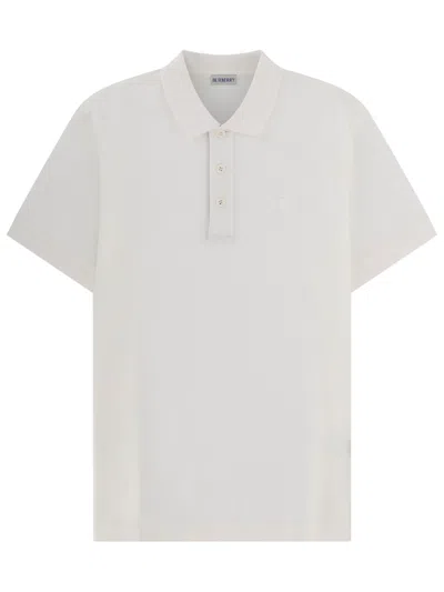 Burberry Polo In Cotone In White