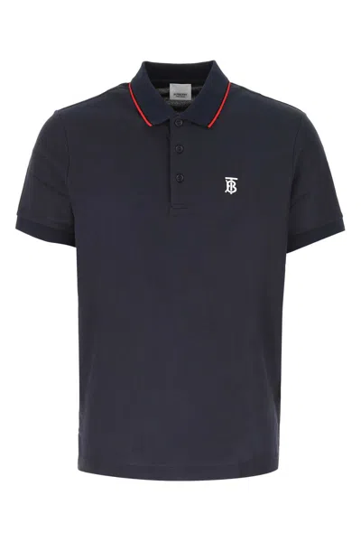 Tシャツ・カットソー BURBERRY Polo In Piquet Blu Navy Burberry Midnight Blue Piquet Polo Shirt | italist