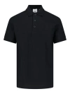 Burberry Eddie Short-sleeved Polo Shirt In Black
