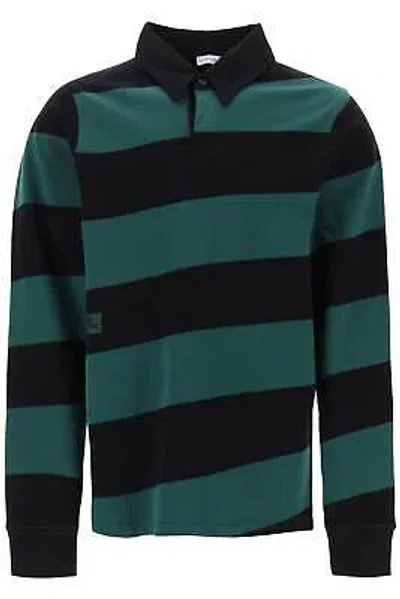Pre-owned Burberry Polo Long Sleeve A Bande 8081278 Mul Sz.l A1931 In Multicolor