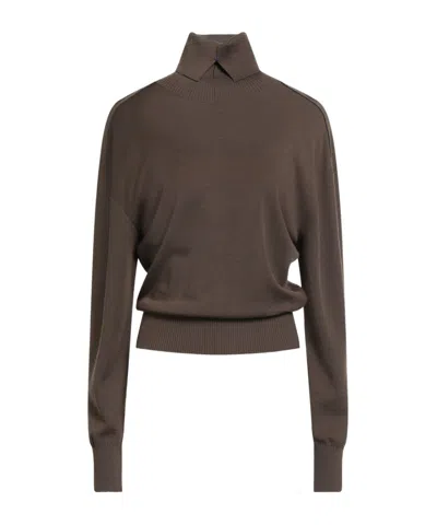 Burberry Polo Neck In Brown