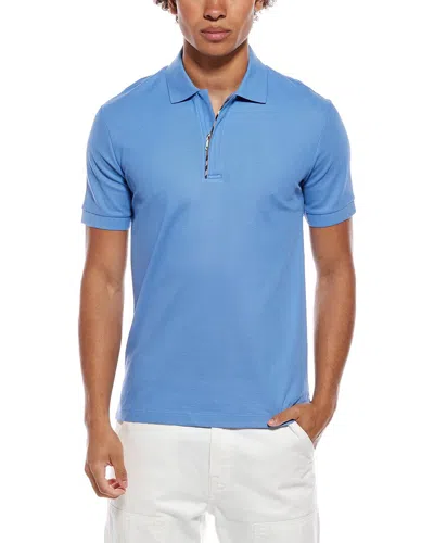 Burberry Polo Shirt In Blue