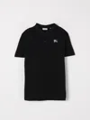 Burberry Polo Shirt  Kids Color Black In Black