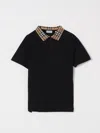 Burberry Polo Piquet In Black