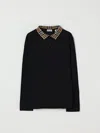 Burberry Polo Shirt  Kids Color Black In Black