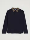 Burberry Polo Shirt  Kids Color Blue In Blue