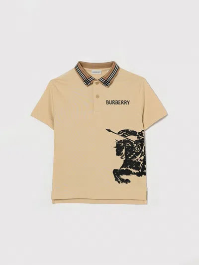 Burberry Polo Shirt Kids  In Neutral