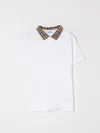Burberry Polo Shirt  Kids Color White In White
