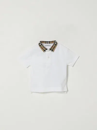 Burberry Polo Shirt  Kids Color White In Gray
