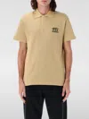 Burberry Men's Polo Shirt In Beige