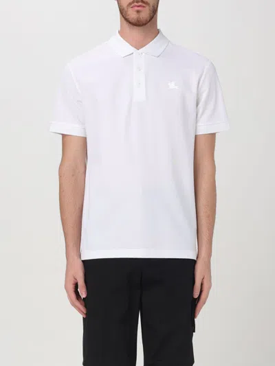 BURBERRY POLO SHIRT BURBERRY MEN COLOR WHITE,G12869001