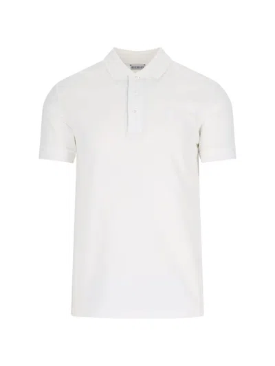 Burberry Eddie Shirt With Short Sleeves And Collar In White