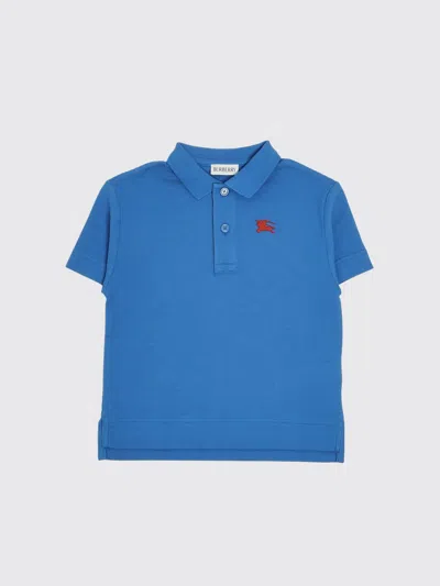 Burberry Polo Shirt Kids Color Gnawed Blue