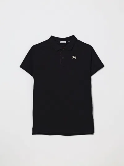 Burberry Polo Shirt Kids  In Black