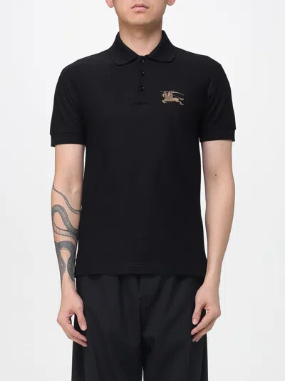 Burberry Polo Shirt Men  In Black