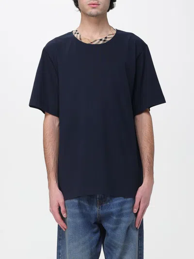 Burberry Polo Shirt Men  In Blue