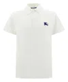 Burberry Polo Shirt With Ekd In White