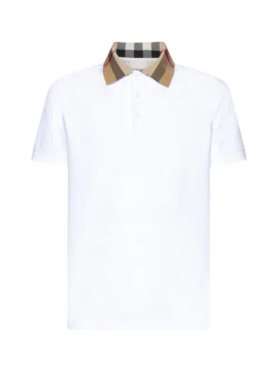 Burberry Polo Shirt In White