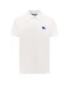 Burberry Polo Shirt With Ekd In White