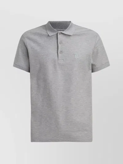 BURBERRY POLO SHIRT WITH COLLAR AND SHORT SLEEVES