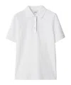 Burberry Polo Shirt With Lapel Short Sleeve In White