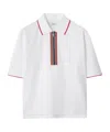 Burberry Polo Shirt With Lapel Short Sleeve In White